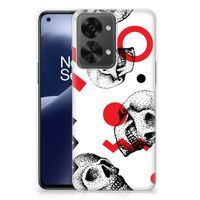 Silicone Back Case OnePlus Nord 2T Skull Red - thumbnail