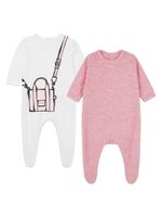 Marc Jacobs Kids pyjama en coton à logo imprimé - Rose - thumbnail