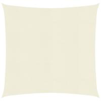 vidaXL Zonnezeil 160 g/m² 4x4 m HDPE crèmekleurig