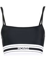 Monse brassière de sport à bande logo - Noir - thumbnail