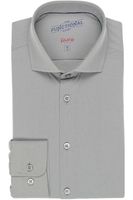 Pure Functional Slim Fit Jersey shirt grijs, Effen