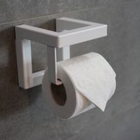 Toiletrolhouder BWS Demir 12x12x12 cm Mat Wit - thumbnail