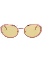 Marni Eyewear lunettes de soleil To-Sua à monture ovale - Rose - thumbnail