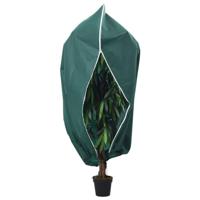 vidaXL Plantenhoes met ritssluiting 70 g/m² 2,36x2 m, plantafdekking, vorstbescherming, plantenhoes voor de winter, plantenbescherming tegen vorst