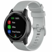By Qubix - Compatible met Garmin Vivomove 3 / HR/Luxe/Sport/Style/Trend - Sportband met motief - Grijs - Compatible Garmin bandje - Bandbreedte: 20mm