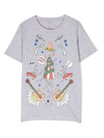 Stella McCartney Kids t-shirt en coton à imprimé graphique - Gris