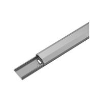 Goobay 90666 halfronde aluminium kabelgoot 33 mm, lengte 1,1 m, voor het onzichtbaar leggen van kabels