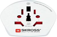 SKROSS | 1.500210-E | Combo World to Australia | Reisadapter naar Europa, Australië en China. 2 in 1 - Spanning en vermogen 100V – 1000W / 250V – 2500W - KID SAFE anti-elektrische schokbescherming