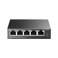 TP-Link TL-SG1005LP 5-poorts Gigabit PoE Switch met 4 PoE+ poorten (40 watt, afgeschermde RJ-45 poorten, IEEE-802.3af/at, plug-and-play-installatie, ventilatorloos) zwart