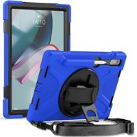 Lenovo Tab P11 Pro Gen 2 Heavy Duty 360 Case met Draagriem - Blauw