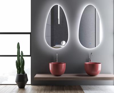 Gliss Design Triton spiegel met LED-verlichting en verwarming 60x110cm Gliss Design Triton spiegel met LED-verlichting en verwarming 60x110cm