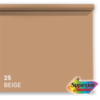 Superior Achtergrondpapier 25 Beige 1,35 x 11m - thumbnail