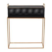 Plantenbak met gouden frame - 60x23x74cm