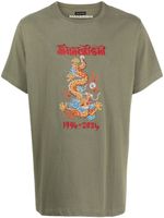 Maharishi chemise en coton biologique à imprimé dragon - Vert - thumbnail