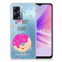 OPPO A77 | A57 5G Siliconen Case Donut Roze