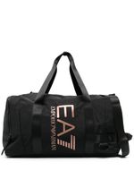 Ea7 Emporio Armani sac de voyage à logo imprimé - Noir