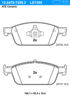ATE Ceramic ATE, u.a. für Ford - thumbnail