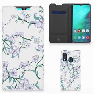 Samsung Galaxy A40 Uniek Smart Cover Blossom White