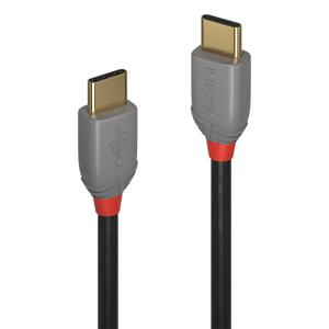 LINDY USB-kabel USB 2.0 USB-C stekker, USB-C stekker 0.50 m Zwart 36870