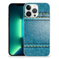 iPhone 13 Pro Max Silicone Back Cover Jeans - thumbnail