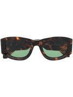 Off-White Eyewear lunettes de soleil Joan à monture ovale - Marron - thumbnail