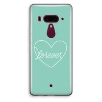 Forever heart pastel: HTC U12+ Transparant Hoesje