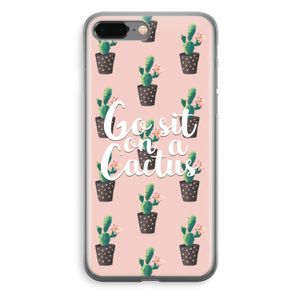 Cactus quote: iPhone 8 Plus Transparant Hoesje