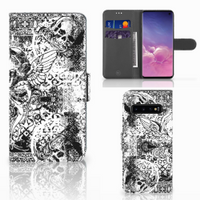 Telefoonhoesje met Naam Samsung Galaxy S10 Skulls Angel