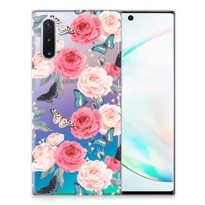 Samsung Galaxy Note 10 TPU Case Butterfly Roses