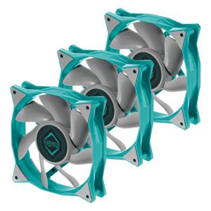 Iceberg Thermal IceGALE Computer behuizing Ventilator 12 cm Blauwgroen 3 stuk(s)