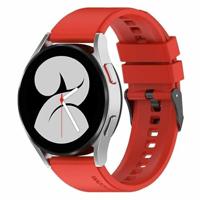 By Qubix - Siliconen gesp bandje - Rood - Compatible met Garmin Vivoactive 6 / Vivoactive 5 / Vivoactive 3 - Compatible Garmin bandje - Bandbreedte: 20mm