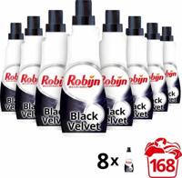 Robijn Klein & Krachtig Black Velvet Vloeibaar Wasmiddel - 8 x 21 wasbeurten - Voordeelverpakking