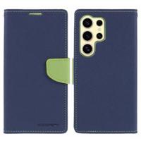 Mercury Goospery Fancy Diary Samsung Galaxy S24 Ultra Portemonnee Hoesje - Blauw