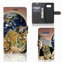 Samsung Galaxy S8 Plus Telefoonhoesje met Pasjes Roofdieren