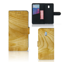 Xiaomi Redmi 8A Book Style Case Licht Hout - thumbnail