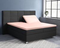 RoyalTextile - Splittopper Hoeslaken Katoen-Satijn - Roze - 180 x 220