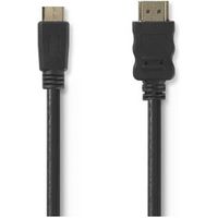 High Speed HDMI-kabel met Ethernet | HDMI-connector - HDMI-mini-connector | 3,0 m | Zwart