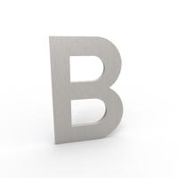 Esafe Huisnummer 100 mm. LETTER B RVS- Inox look - thumbnail