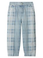 Burberry Kids jean à carreaux - Bleu