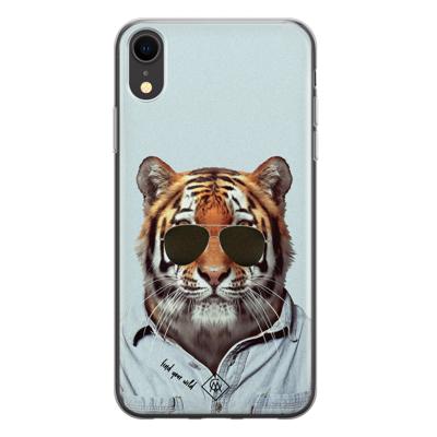 iPhone XR siliconen hoesje - Tijger wild