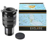 Explore Scientific Focal Extender 3 x 50,8 mm barlow lens ter verhoging van de brandpuntsafstand voor telescopen