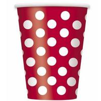 Minnie bekertjes rood met witte stippen