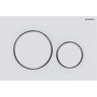 Geberit Sigma20 bedieningplaat met frontbediening voor toilet 24.6x16.4cm wit mat 115882JT1 - thumbnail