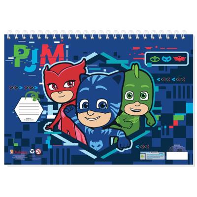 Diakakis Kleurboek Pj Masks Jongens 33 Cm Papier Blauw