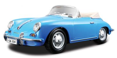 Bburago sportauto Porsche Cabrio 1:18 blauw Bburago sportauto Porsche Cabrio 1:18 blauw