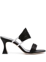 Manolo Blahnik mules Chinap 70 mm en satin - Noir