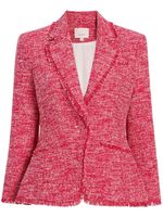 Cinq A Sept blazer en tweed à bords francs - Rouge