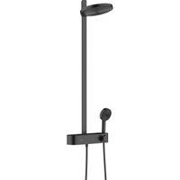 Hansgrohe Pulsify showerpipe 26cm 2jet planchet 40cm mat zwart 24240670