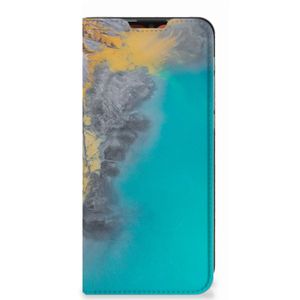 Motorola Moto E7 Power | E7i Power Standcase Marble Blue Gold