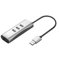 VALUE USB 3.2 Gen 1 naar Gigabit Ethernet Converter + 3 poorts USB hub